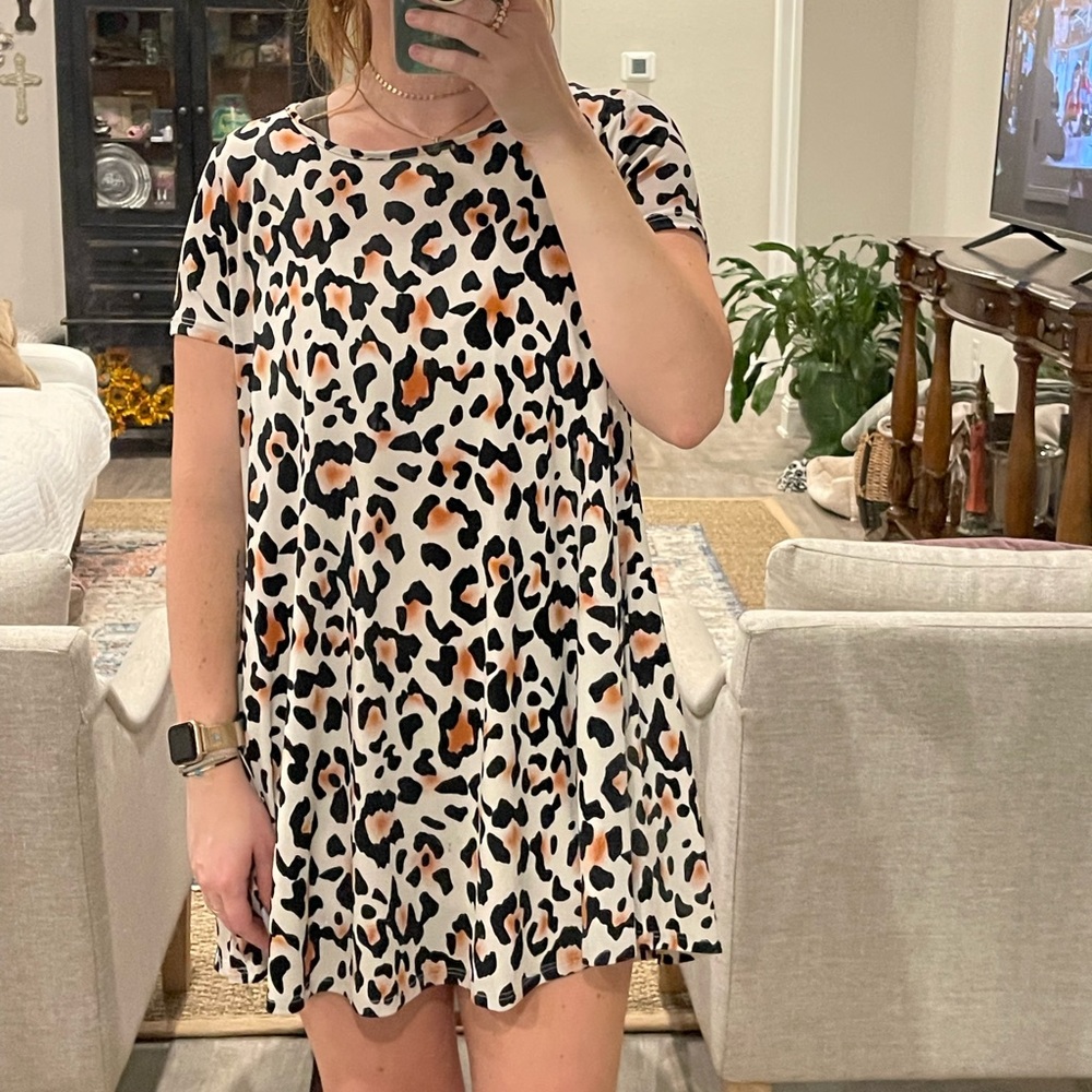 cheetah/leopard print dress